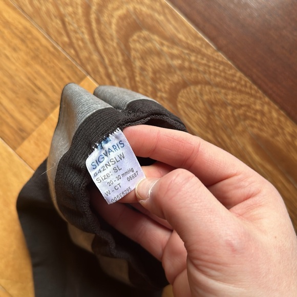 Sigvaris Thigh High Grey Compression Tights / Socks 20-30 mm Hg, size SL - Picture 3 of 11